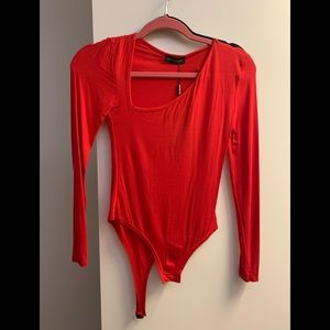 Red body suit
